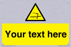 Custom warning water cannon